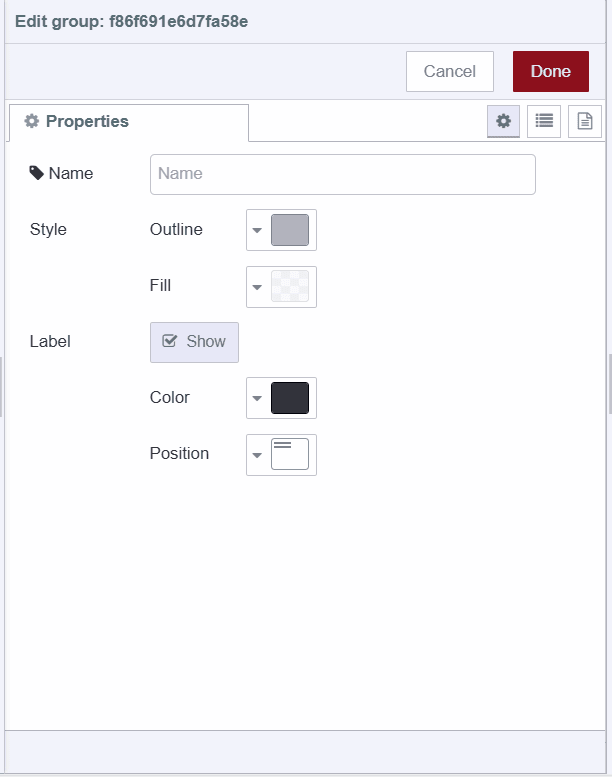 Image showing group edit dialog Image showing group edit dialog